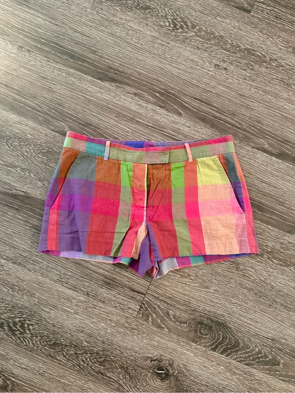 Theory Y2K Plaid Shorts